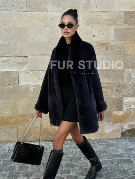 Шуба (жакет) из меха норки KOPENGAGEN FUR - фото 0