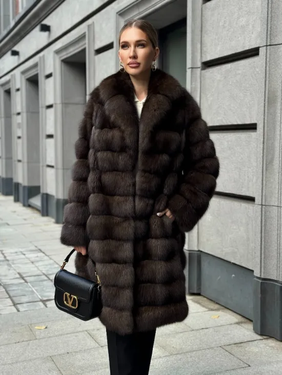 Шуба из соболиного меха - фото 0