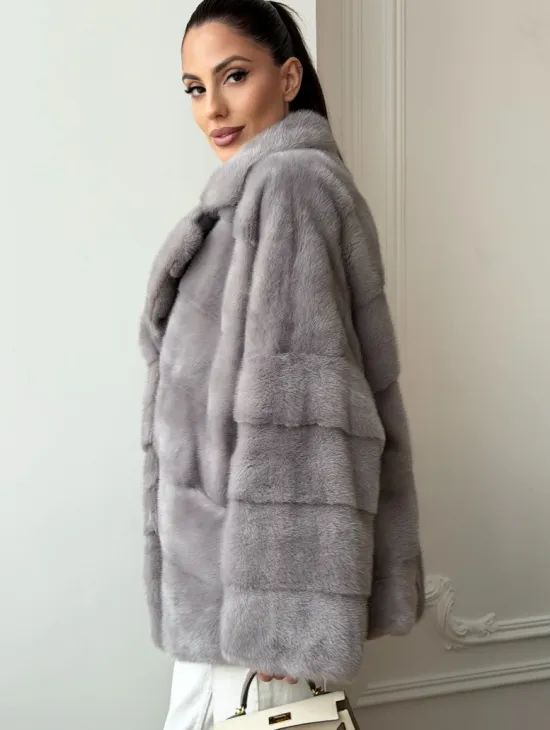 Полушубок норковый - фото 6